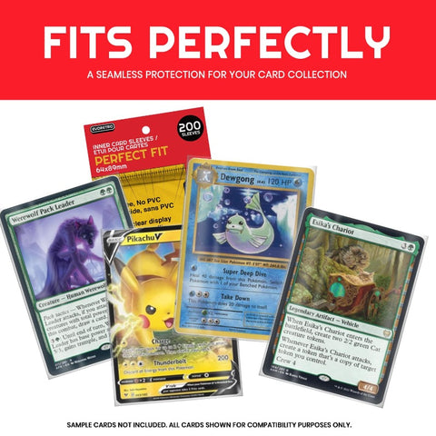 Perfect Fit Inner Sleeves for TCG and Sports Trading Cards by