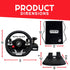 Products FURY GT-EV3 Racing Wheel and Pedal Set for PS4, Nintendo Switch, and PC Games - Pack of 4 - EVORETRO Canada