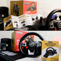 Products FURY GT-EV3 Racing Wheel and Pedal Set for PS4, Nintendo Switch, and PC Games - Pack of 4 - EVORETRO Canada