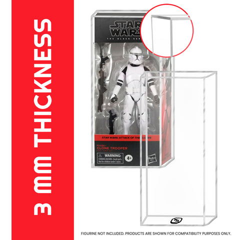 Acrylic Angled Box for Hasbro Star Wars Black Series 