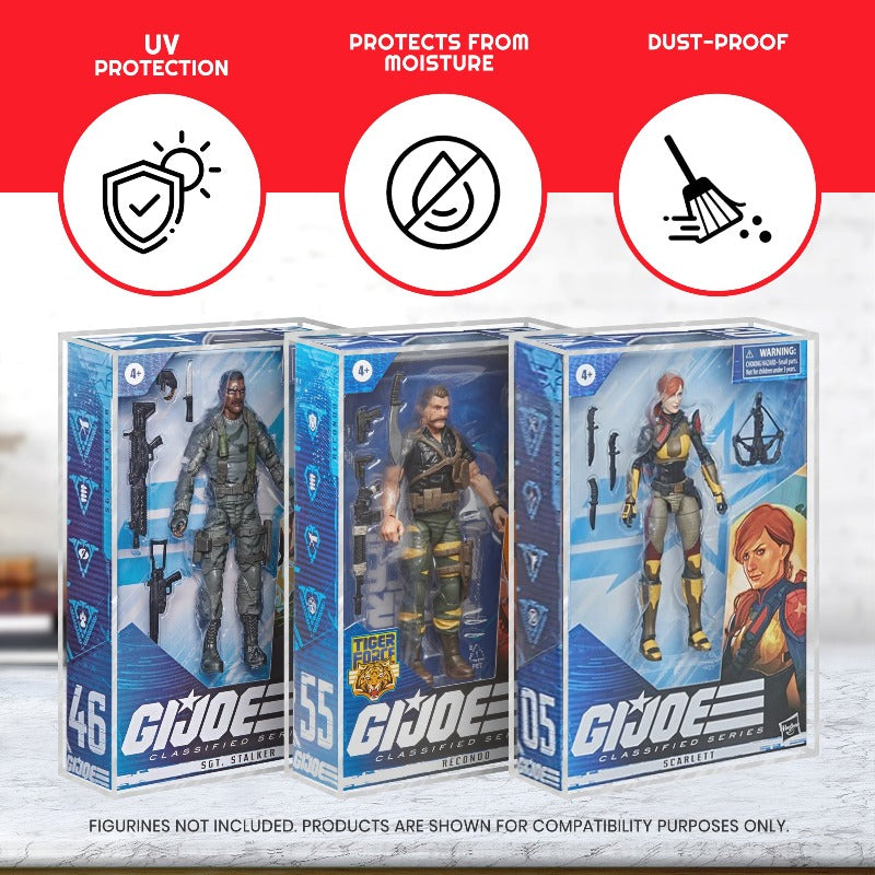 Clear Acrylic Case for GI Joe 6-Inch Classified Series 2-Pack - EVORETRO Canada