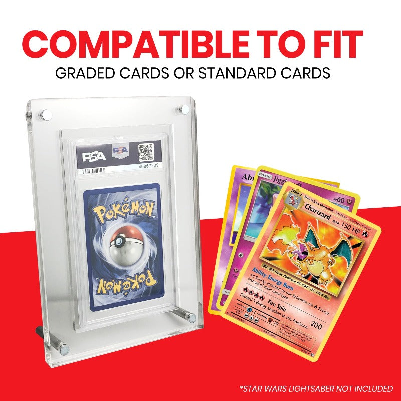 Pokemon SLab PSA Graded Card Stand Acrylic Protector 3.0MM PK of 1 - EVORETRO Canada