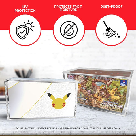 Pokémon Acrylic Case for Pokémon 25th UPC – Pack of 1 - EVORETRO Canada