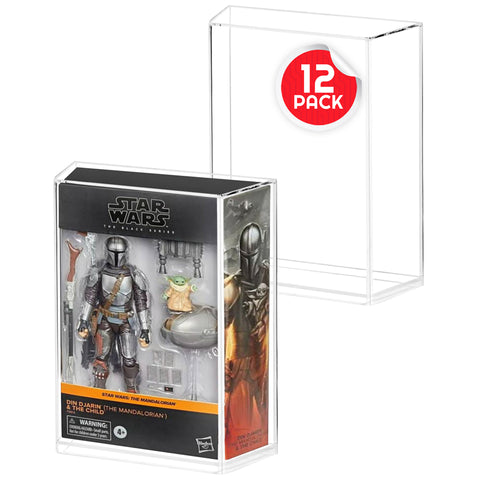 Boîtier en acrylique pour Star Wars Black Series Deluxe Angled Box