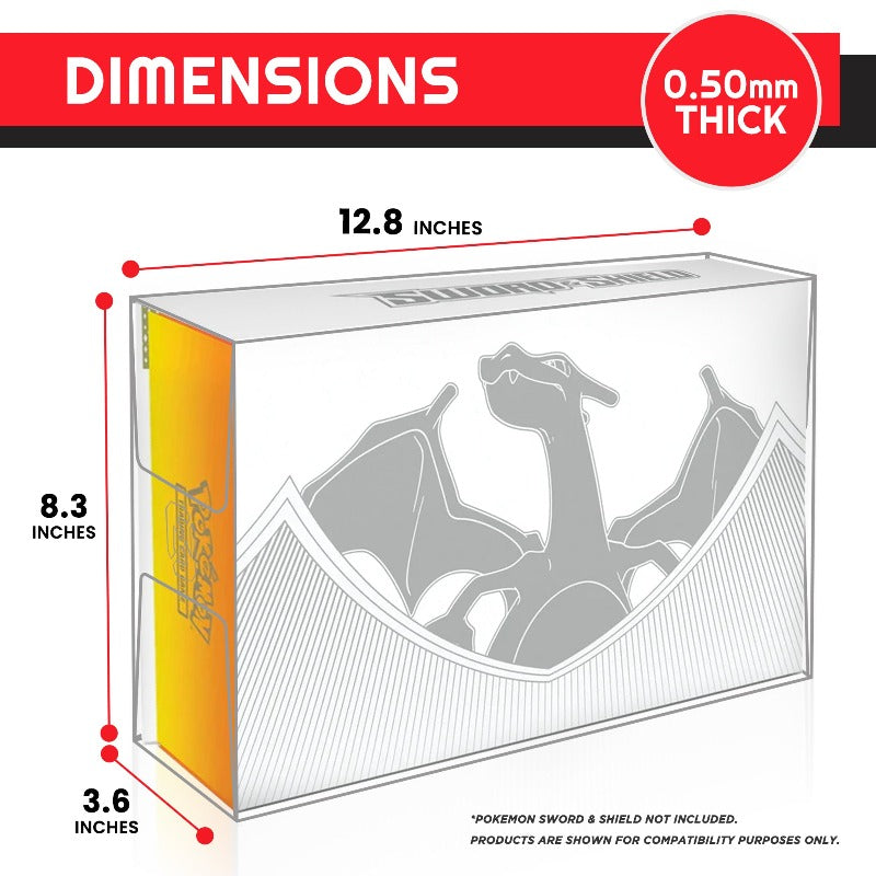 Pokémon TCG Sword and Shield Charizard Ultra Premium Collection PET Box Display Case by EVORETRO - EVORETRO Canada