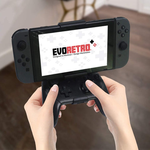 Evoretro Nintendo Switch Controller Clip Mount in Black - EVORETRO Canada