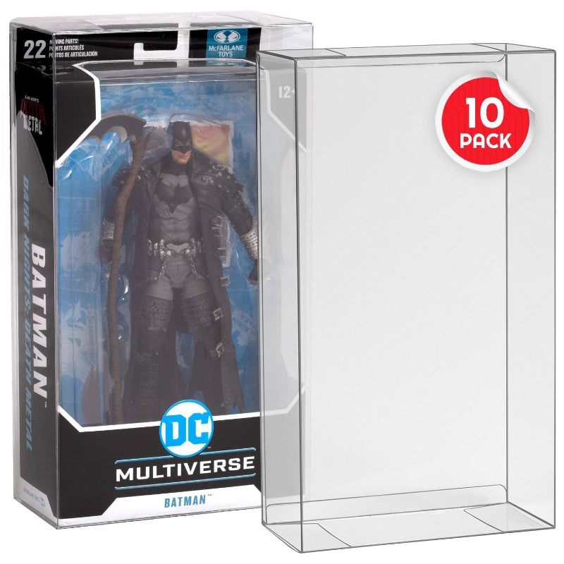 DC Multiverse McFarlane Regular (Batman Beyond - Black Box) & Mirrorverse (Box) - PET Protector 0.40MM - Pack of 10 - EVORETRO Canada