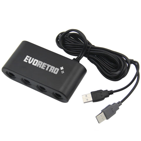 Nintendo Switch / Gamecube Adapter (Black) - EVORETRO Canada