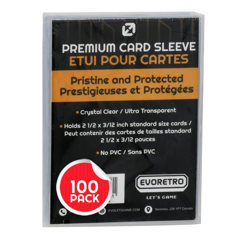 Sports Card Protector Soft Card Sleeves pack of 100 - EVORETRO Canada