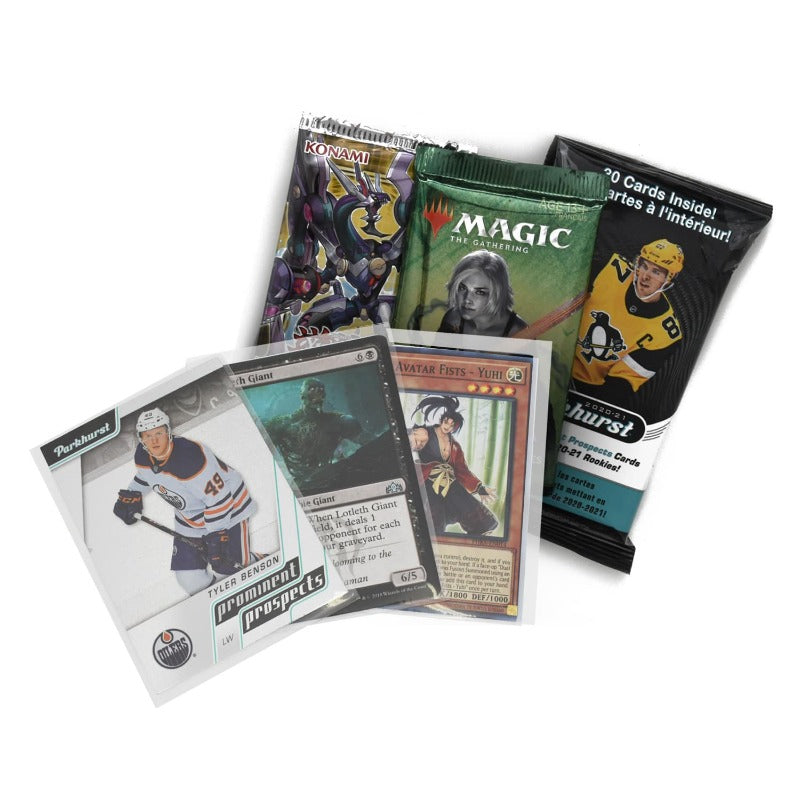 Sports Card Protector Soft Card Sleeves pack of 100 - EVORETRO Canada