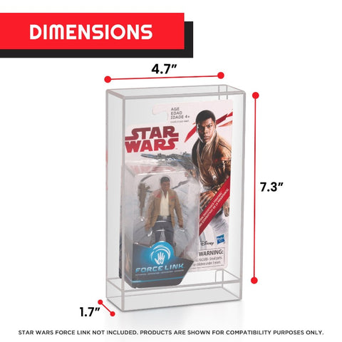 Star Wars Force Link Figurine Clear Acrylic Display Case - EVORETRO Canada