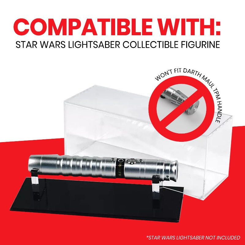 Acrylic Star Wars Lightsaber Display Case with UV Protection - EVORETRO Canada