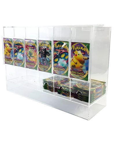 30% Deposit Pre-order Pokémon Booster Pack 6-Slot Acrylic Display Dispenser delivery End of June - EVORETRO Canada