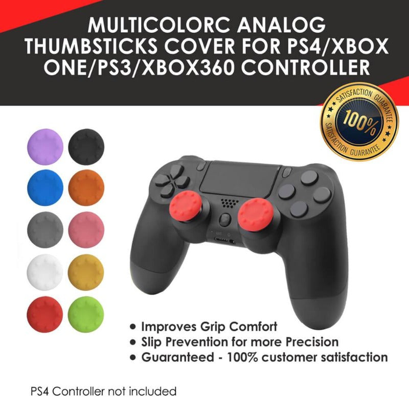 EVORETRO UNIVERSAL CONTROLLERS THUMBSTICK GRIPS ANALOG SILICONE RUBBER CAPS SET - EVORETRO Canada