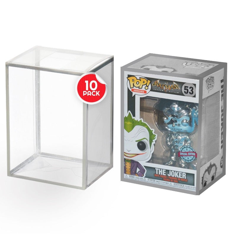 Pop Protector Case for Funko-Pop-Keychain-Figure Display Case Compatible  with Funko Pop Keychain- 0.35 mm Thick, Stackable & Clear Pop Protector-  PET