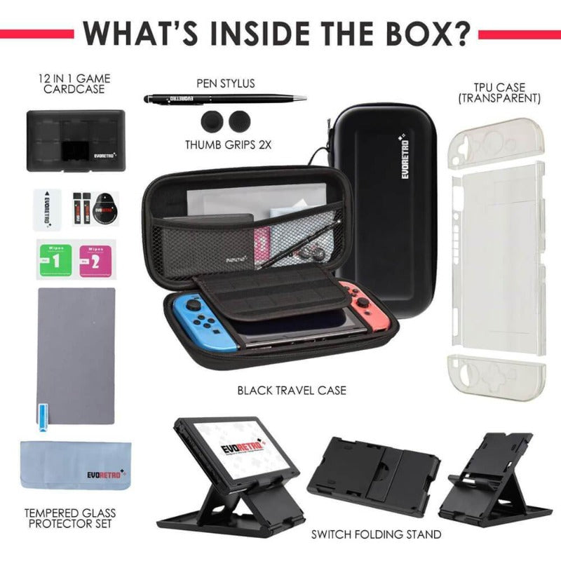 NINTENDO SWITCH ACCESSORIES TRAVEL KIT - EVORETRO Canada